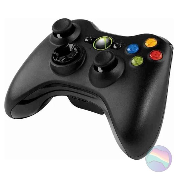 Official Wireless Controller, Black for Microsoft Xbox 360