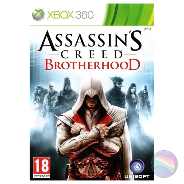 6193861-assassins-creed-brotherhood-xbox-360-front-cover Assassin's Creed: Brotherhood, Boxed (With Manual)