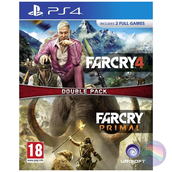 Far Cry Primal and Far Cry 4 Double Pack (No DLC), Boxed (No Manual)