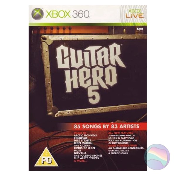 1600-7121.jpg Guitar Hero 5 (No Guitars), Boxed (With Manual)