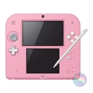 Nintendo 2DS Console, White/Pink, Discounted