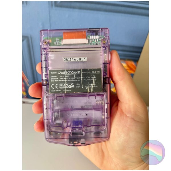 Nintendo Game Boy Color Console, Clear Purple, Unboxed