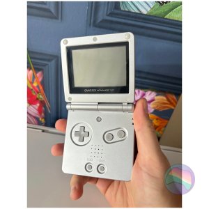 Nintendo Game Boy Advance SP AGS-001 Console, Cool Silver, Unboxed