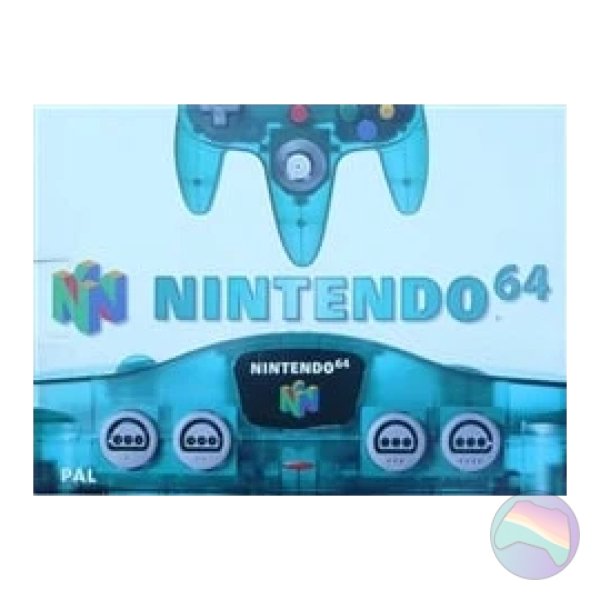 Nintendo 64 Console, Ice Blue with Expansion Pak, Boxed
