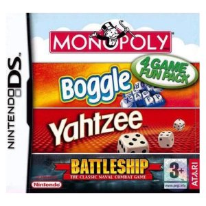 Monopoly & Boggle & Yahtzee & Battleship, Boxed (No Manual)