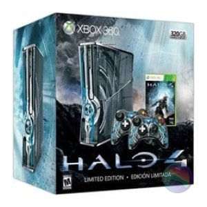 Microsoft Xbox 360S (Slim) Console, 320GB, Halo 4 Ed. + 2Pad Boxed