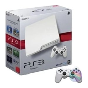 Sony PS3 Slim Console, 320GB, White +1 Pad, Boxed