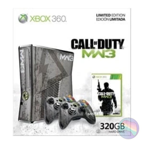Microsoft Xbox 360S (Slim) Console, Modern Warfare 3 Ed. +2Pad, Boxed