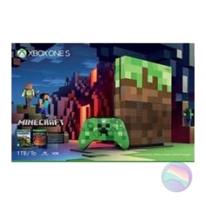 Microsoft Xbox One S Console, 1TB, Minecraft Green Edition, Boxed