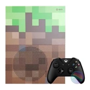 Microsoft Xbox One S Console, 1TB, Minecraft Green Edition, Discounted