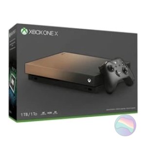 Microsoft Xbox One X Console, Gold Rush Ed. Gold/Grey, Boxed