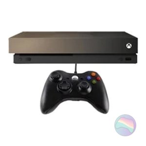 Microsoft Xbox One X Console, Gold Rush Ed. Gold/Grey, Discounted