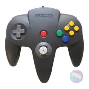 045496860073BLA_m.jpg Nintendo 64 Official Black Controller for Nintendo 64