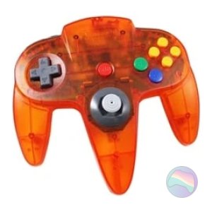 045496860073FIO_m.jpg Nintendo 64 Official Fire Orange Controller for Nintendo 64