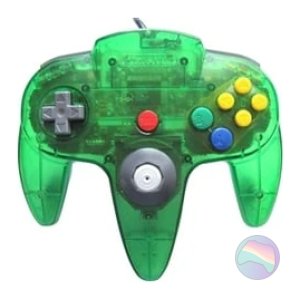 045496860073JGR_m.jpg Nintendo 64 Official Jungle Green Controller for Nintendo 64