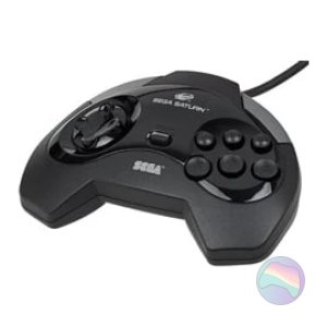 Sega Saturn Official Model 1 Controller, Black for Sega Saturn
