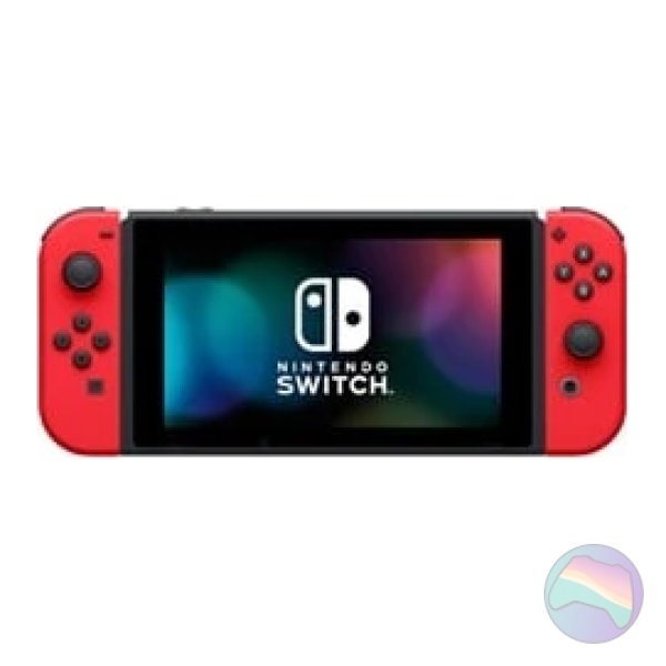 Nintendo Switch Console, 32GB + Solid Red Joy-Con (No Game), Unboxed