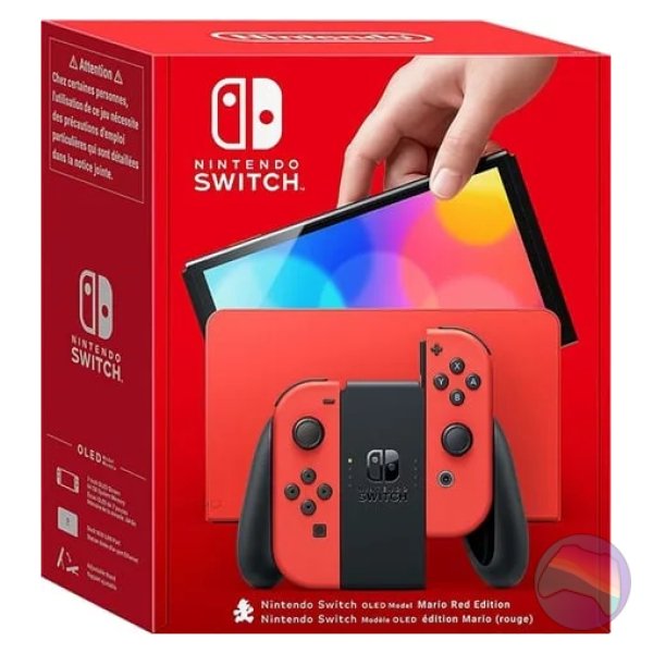 Nintendo Switch Console, 64GB OLED Mario Red + Red Joy-Con, Boxed