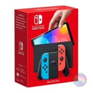 0454964NS64V3NE01_m.jpg Nintendo Switch Console, 64GB OLED + Neon Red/Blue Joy-Con, Boxed