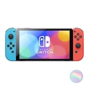 0454964NS64V3NE03_m.jpg Nintendo Switch Console, 64GB OLED + Neon Red/Blue Joy-Con, Discounted