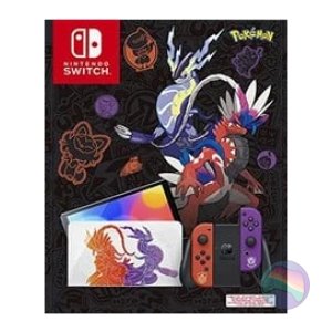 0454964NS64V3SV01_m.jpg Nintendo Switch Console, 64GB OLED Scarlet/Violet + Red/Purple Joy-Con, Boxed