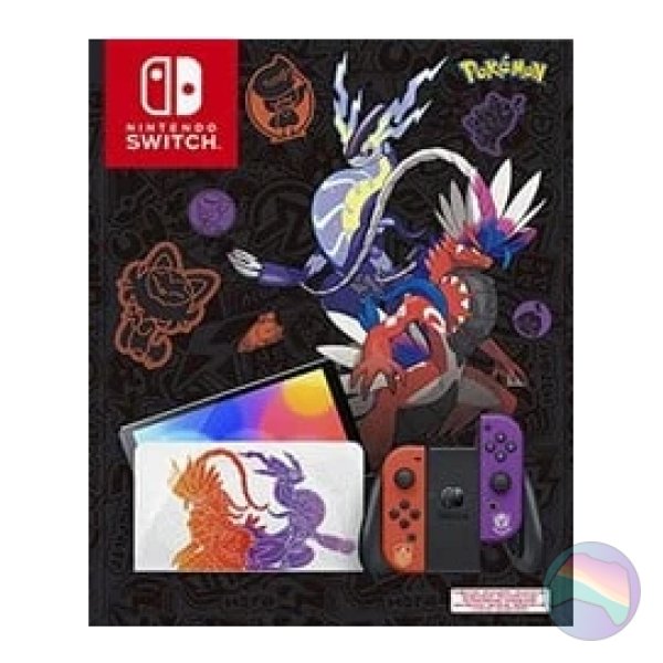 Nintendo Switch Console, 64GB OLED Scarlet/Violet + Red/Purple Joy-Con, Boxed