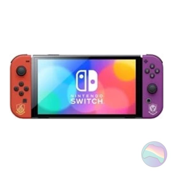 Nintendo Switch Console, 64GB OLED Scarlet/Violet + Red/Purple Joy-Con, Discounted