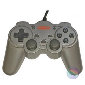 Value DualShock Controller, Silver for Sony PlayStation 2